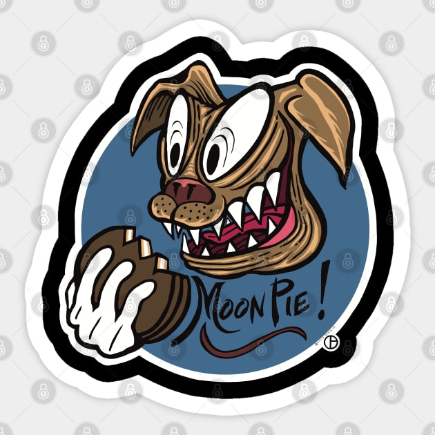 Moonpie Dog Sticker by Art from the Blue Room